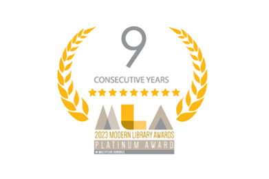 9 Consecutive Platinum Modern Library Awards